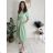 Langärmliges Hemdkleid für Damen mit Gürtel (S/M EINHEITSGRÖSSE) ITALIAN FASHION IMPSH24210151