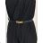 Langer Damenrock (S / M ONE SIZE) ITALIAN FASHION IMWM216874 EINHEITSGRÖSSE schwarz