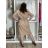 Mit Kapuze langärmliges mit Kapuze Kleid (uni s / m) IM2191956 S / M / L beige