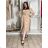 Mit Kapuze langärmliges mit Kapuze Kleid (uni s / m) IM2191956 S / M / L beige