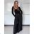 Kurzärmliges Sommer-Freizeitkleid für Damen (S/M/L EINHEITSGRÖSSE) ITALIAN FASHION IMWGB25022 S / M / L schwarz