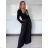 Kurzärmliges Sommer-Freizeitkleid für Damen (S/M/L EINHEITSGRÖSSE) ITALIAN FASHION IMWGB25022 S / M / L schwarz
