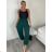 Lange Sommerhose für Damen (S/M/L/XL ONE SIZE) ITALIAN FASHION IM424182 S / M / L dunkelblau