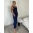 Lange Sommerhose für Damen (S/M/L/XL ONE SIZE) ITALIAN FASHION IM424182 S / M / L dunkelblau