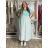 Kurzes Sommerkleid mit langen Ärmeln für Damen, übergroß (54/56/58 Einheitsgröße) ITALIAN FASHION IM425070