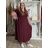 Kurzes Sommerkleid mit langen Ärmeln für Damen, übergroß (54/56/58 Einheitsgröße) ITALIAN FASHION IM425070