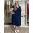 Sommerkleid oval Kurzarm Damen Übergröße (50/52/54 Einheitsgröße) ITALIAN FASHION IM425011  dunkle Minze