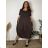 Sommerkleid oval Kurzarm Damen Übergröße (50/52/54 Einheitsgröße) ITALIAN FASHION IM425011