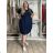 Sommerkleid oval Kurzarm Damen Übergröße (50/52/54 Einheitsgröße) ITALIAN FASHION IM425011