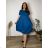 Sommerkleid oval Kurzarm Damen Übergröße (50/52/54 Einheitsgröße) ITALIAN FASHION IM425011  grünes Khaki