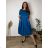 Sommerkleid oval Kurzarm Damen Übergröße (50/52/54 Einheitsgröße) ITALIAN FASHION IM425011  grünes Khaki