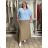 Sommerkleid oval Kurzarm Damen Übergröße (50/52/54 Einheitsgröße) ITALIAN FASHION IM425011 54/56/58 hellblau