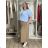Sommerkleid oval Kurzarm Damen Übergröße (50/52/54 Einheitsgröße) ITALIAN FASHION IM425011 54/56/58 hellblau