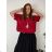 Sommerkleid oval Kurzarm Damen Übergröße (50/52/54 Einheitsgröße) ITALIAN FASHION IM425011