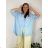 Sommerkleid oval Kurzarm Damen Übergröße (50/52/54 Einheitsgröße) ITALIAN FASHION IM425011 54/56/58 türkis