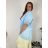 Sommerkleid oval Kurzarm Damen Übergröße (50/52/54 Einheitsgröße) ITALIAN FASHION IM425011 54/56/58 türkis