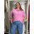 Sommerkleid oval Kurzarm Damen Übergröße (50/52/54 Einheitsgröße) ITALIAN FASHION IM425011 54/56/58 türkis