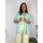 Sommerkleid oval Kurzarm Damen Übergröße (50/52/54 Einheitsgröße) ITALIAN FASHION IM425011 54/56/58 türkis