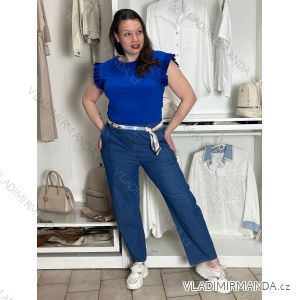 Sommerkleid oval Kurzarm Damen Übergröße (50/52/54 Einheitsgröße) ITALIAN FASHION IM425011