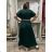 Sommerhemdkleid mit Gürtel, kurze Ärmel, Damen (42/44/46 EINHEITSGRÖSSE) ITALIAN FASHION IM425036