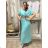 Sommerhemdkleid mit Gürtel, kurze Ärmel, Damen (42/44/46 EINHEITSGRÖSSE) ITALIAN FASHION IM425036