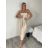 Langes trägerloses Partykleid für Damen (S/M/L EINHEITSGRÖSSE) ITALIAN FASHION IMPLP2365360011A S / M / L beige