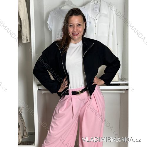 Ärmellose Jacke mit langen Ärmeln (uni sl) ITALIENISCHE Mode IMC17326