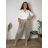 Lange Sommerhose für Damen mit Gürtel (Einheitsgröße S/M) ITALIAN FASHION IMD24080 44/46/48 dunkelbraun