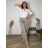 Lange Sommerhose für Damen mit Gürtel (Einheitsgröße S/M) ITALIAN FASHION IMD24080 44/46/48 dunkelbraun