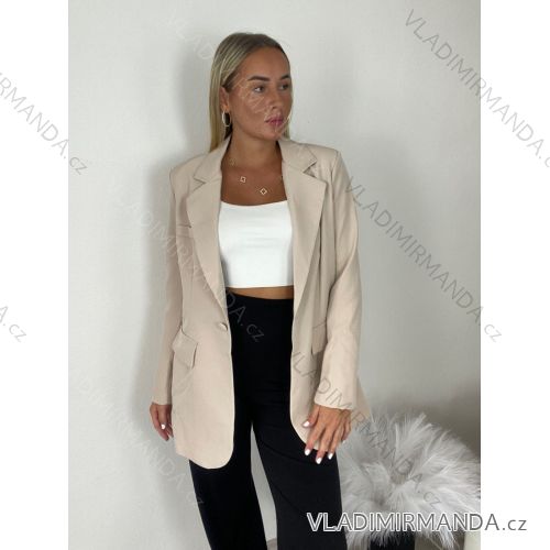Damen-Langarmjacke (S/M ONE SIZE) ITALIAN FASHION IMPDY23MDUE991838 S / M / L beige