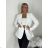 Damen-Langarmjacke (S/M ONE SIZE) ITALIAN FASHION IMPDY23MDUE991838 S / M / L weiß
