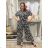 Lässiger Damen-Jumpsuit aus Chiffon mit 3/4-Hose, ärmellos (Einheitsgröße S/M) ITALIAN FASHION IM323300 S / M / L schwarz