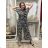 Lässiger Damen-Jumpsuit aus Chiffon mit 3/4-Hose, ärmellos (Einheitsgröße S/M) ITALIAN FASHION IM323300