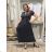 Langes Sommerkleid mit kurzen Ärmeln für Damen (Einheitsgröße S/M) ITALIAN FASHION IM323101