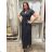 Langes Sommerkleid mit kurzen Ärmeln für Damen (Einheitsgröße S/M) ITALIAN FASHION IM323101