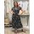 Langes Sommerkleid mit kurzen Ärmeln für Damen (Einheitsgröße S/M) ITALIAN FASHION IM323101