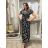 Langes Sommerkleid mit kurzen Ärmeln für Damen (Einheitsgröße S/M) ITALIAN FASHION IM323101