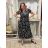 Langes Sommerkleid mit kurzen Ärmeln für Damen (Einheitsgröße S/M) ITALIAN FASHION IM323101