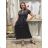 Langes Sommerkleid mit kurzen Ärmeln für Damen (Einheitsgröße S/M) ITALIAN FASHION IM323101
