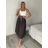 Elegante Hose mit Gürtel für Damen (S/M/L ONE SIZE) ITALIAN FASHION IM425057 S / M / L dunkelbraun