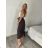 Elegante Hose mit Gürtel für Damen (S/M/L ONE SIZE) ITALIAN FASHION IM425057 S / M / L dunkelbraun