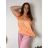 Elegante Hose mit Gürtel für Damen (S/M/L ONE SIZE) ITALIAN FASHION IM425057  oranžová