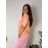 Elegante Hose mit Gürtel für Damen (S/M/L ONE SIZE) ITALIAN FASHION IM425057  oranžová