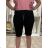 Jogginghose baggy 3/4 kurze Frauen (UNI SM) ITALIAN FASHION IMD20406 S / M / L schwarz