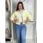 Damen-Langarmjacke (S/M Einheitsgröße) ITALIAN FASHION IMWB232761 S / M / L žlutá