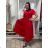 Damen Stretchhose (S/M/L Einheitsgröße) ITALIAN FASHION IM525STELA S / M / L rot