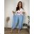 Damen Aladdin Haremshose (S/M/L Einheitsgröße) ITALIAN FASHION IMD25129 50/52/54 blau