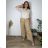 Übergroßer gestrickter Langarmpullover für Damen (S/M EINHEITSGRÖSSE) ITALIAN FASHION IMSN2416125  grüne Erbse