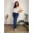 Übergroßer gestrickter Langarmpullover für Damen (S/M EINHEITSGRÖSSE) ITALIAN FASHION IMSN2416125  grüne Erbse