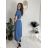 Damen 3/4 Langarm-Hemdkleid (XS/S/M Einheitsgröße) ITALIAN FASHION IMD25030